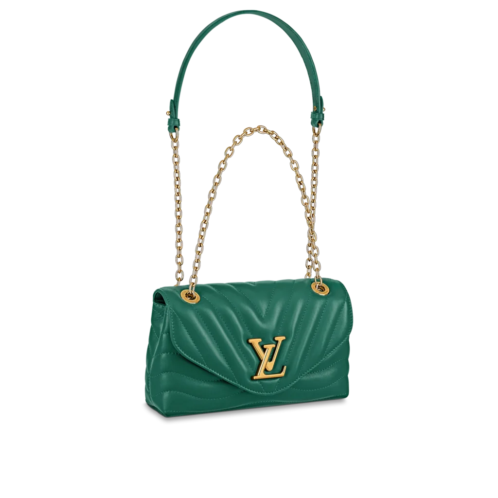 Louis Vuitton Lv New Wave Chain Bag Smooth Cowhide Leather Green M58664 ...