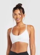 Ruched Strappy Sports Bra