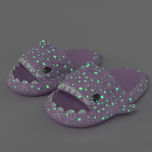 Shark Slippers with Starry Night Light Design - Image 6