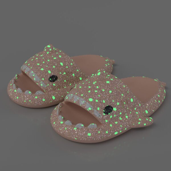 Shark Slippers with Starry Night Light Design - Image 5