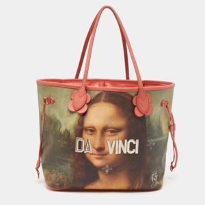 Louis Vuitton x Jeff Koons Pink Coated Canvas Da Vinci Master's Neverfull MM