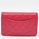 Chanel Rose Pink Quilted Leather Classic WOC Clutch Bag