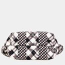 Chanel Black White Canvas Gingham Bag