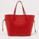 Louis Vuitton Castillan Red Epi Leather Neverfull MM Bag