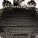 Chanel Black White Canvas Gingham Bag