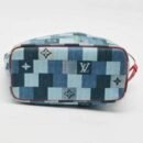 Louis Vuitton Blue/Red Denim Patchwork Neverfull MM Bag