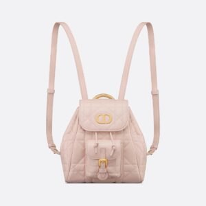 Macrocannage Lambskin Mini Backpack Powder Pink